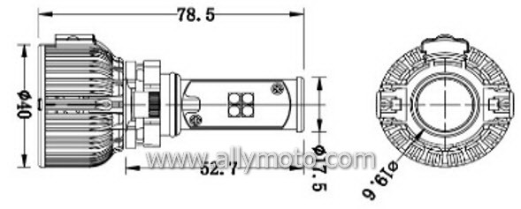 40W LED Headlight Cree 3C H16